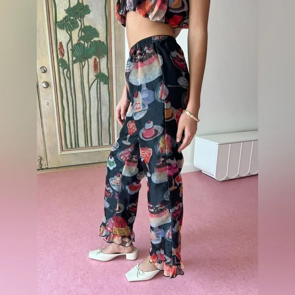 NEW WITH TAGS LIORA RUFFLE PANT - Picture 9 of 11